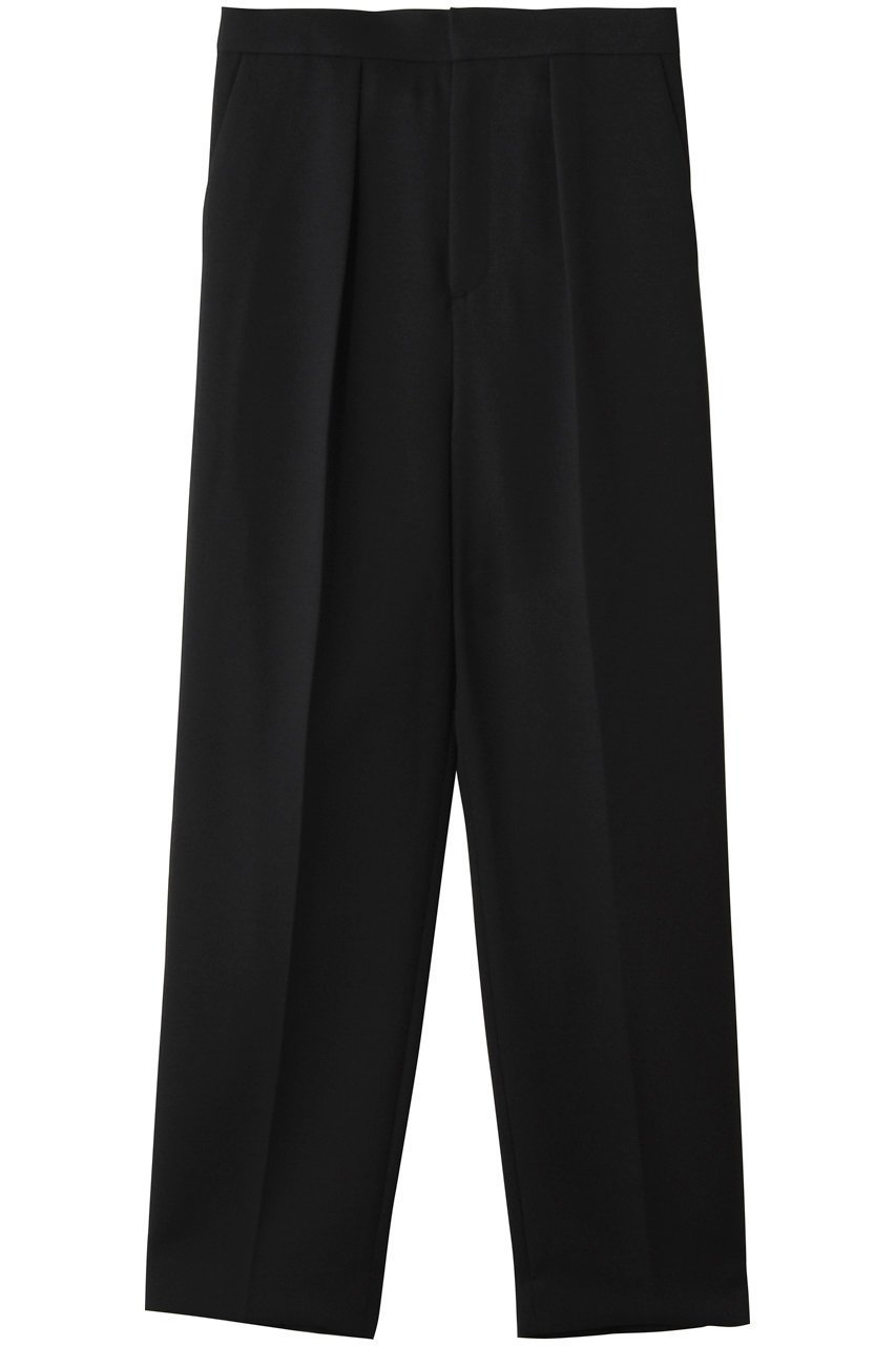 【ティアラ/Tiara】のタックテーパードパンツ インテリア・キッズ・メンズ・レディースファッション・服の通販 founy(ファニー) 　ファッション　Fashion　レディースファッション　Fashion for Women　パンツ　Pants & Trousers　センター　Center, Center Line　テーパード　Tapered, Tapered Pants　メランジ　Melange, Mixed Yarn　エレガント 上品　Elegant　新作・新入荷　New Arrivals / New In　ブラック|ID: prp329100004875775 ipo3291000000036367316