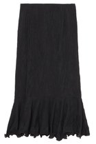 【ミラ ショーン バイ チカ キサダ/mila schon by chika kisada】のシルク混クリンクルクロス ペプラムスカート ブラック|ID: prp329100004875777 ipo3291000000036367324