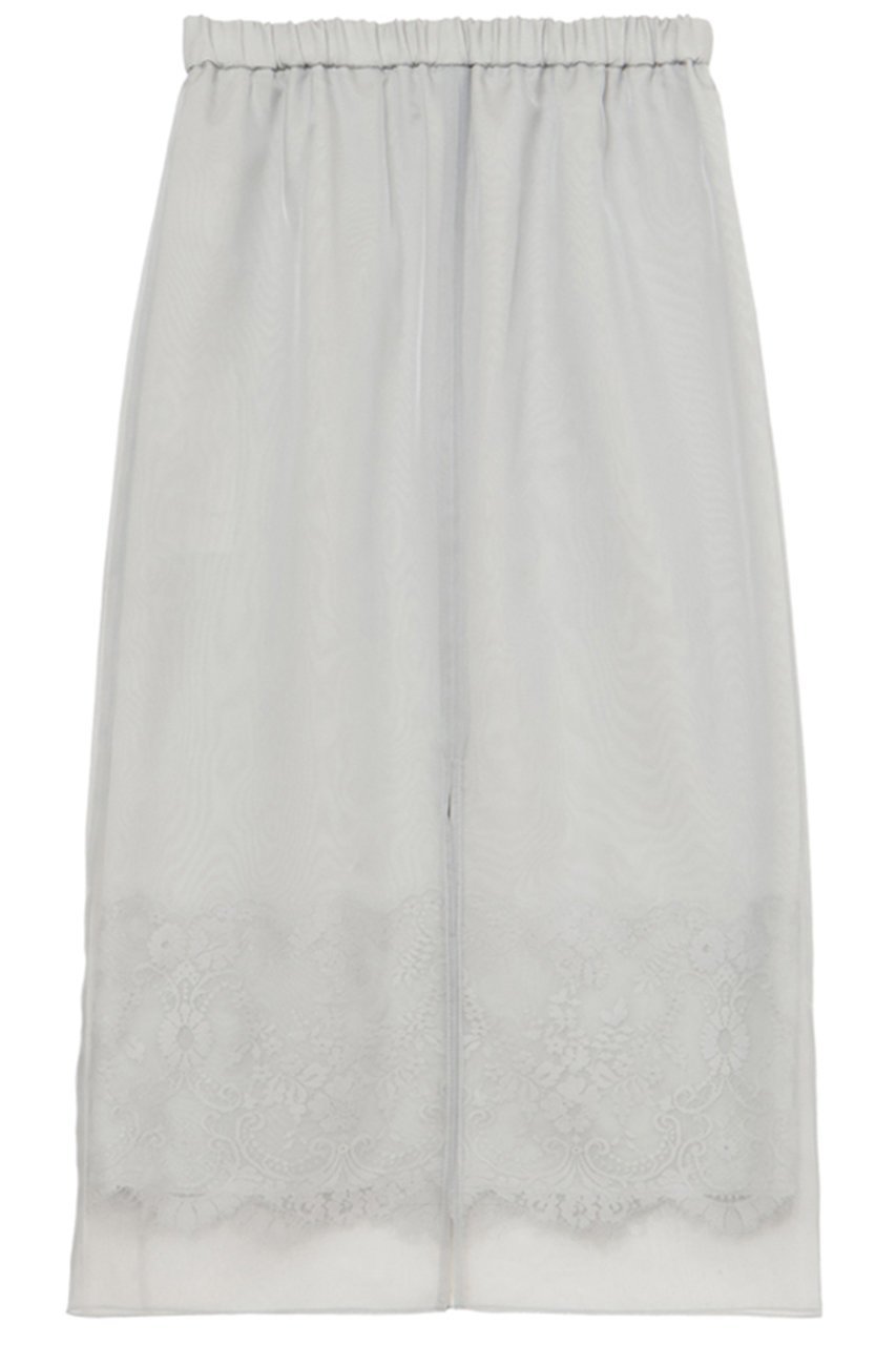 【ミラ ショーン バイ チカ キサダ/mila schon by chika kisada】のオーガンジーレイヤードレーススカート 人気、トレンドファッション・服の通販 founy(ファニー) 　ファッション　Fashion　レディースファッション　Fashion for Women　スカート　Skirts　ロングスカート　Long Skirts / Maxi & Midi Skirts　エレガント 上品　Elegant　オーガンジー　Organza Fabric　スピンドル　Spindle, Drawcord　レース　Lace, Lace Fabric　ロング　Long, Long-Length　新作・新入荷　New Arrivals / New In　other-2|ID: prp329100004875781 ipo3291000000036367346