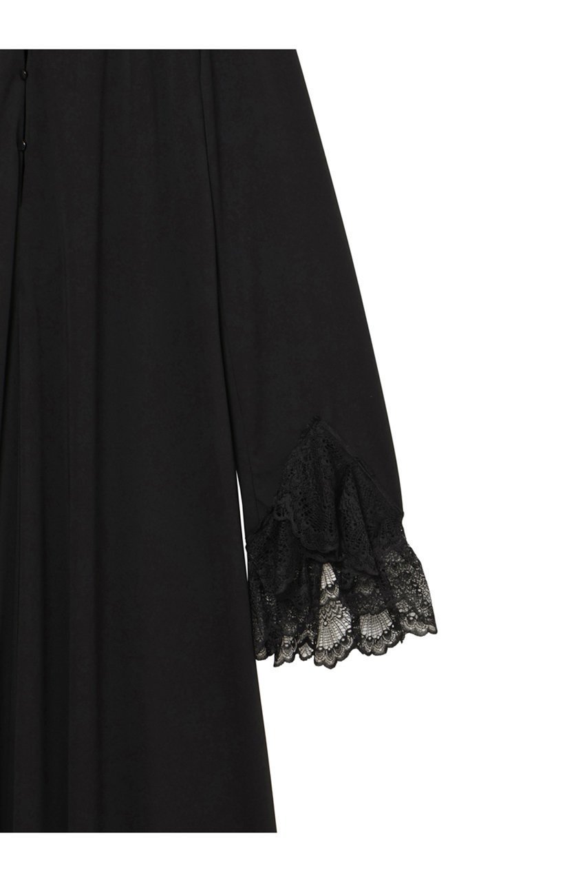 【ミラ ショーン バイ チカ キサダ/mila schon by chika kisada】のオープンカラージャージドレス 人気、トレンドファッション・服の通販 founy(ファニー) 　ファッション　Fashion　レディースファッション　Fashion for Women　ワンピース　Dresses　フォーマル・パーティードレス・結婚式用ドレス　Elegant & Casual Dresses　チュニック　Tunic Tops & Dresses　エレガント 上品　Elegant　スカラップ　Scallop, Scalloped Edge　チュニック　Tunic, Long Top　ドレス　Dress, One-Piece　レース　Lace, Lace Fabric　ロング　Long, Long-Length　新作・新入荷　New Arrivals / New In　other-5|ID: prp329100004875787 ipo3291000000036367388