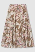 【アナイ/ANAYI】のペイントフラワープリントティアード スカート 人気、トレンドファッション・服の通販 founy(ファニー) ファッション Fashion レディースファッション Fashion for Women スカート Skirts ティアードスカート Tiered Skirts ロングスカート Long Skirts / Maxi & Midi Skirts カットソー Cut and Sewn Top ギャザー Gathered, Ruffled シンプル Simple, Minimal フレア Flare, Flared プリント Print, Printed Pattern リラックス Relax, Relaxed Fit ロング Long, Long-Length 夏 Summer 新作・新入荷 New Arrivals / New In 春 Spring thumbnail ブラウン|ID: prp329100004875798 ipo3291000000036367464