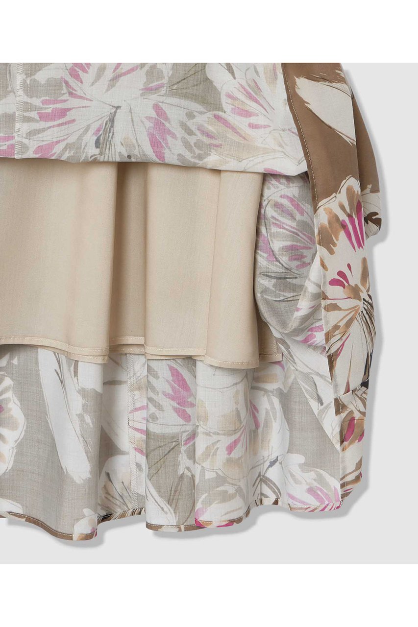 【アナイ/ANAYI】のペイントフラワープリントティアード スカート 人気、トレンドファッション・服の通販 founy(ファニー) 　ファッション　Fashion　レディースファッション　Fashion for Women　スカート　Skirts　ティアードスカート　Tiered Skirts　ロングスカート　Long Skirts / Maxi & Midi Skirts　カットソー　Cut and Sewn Top　ギャザー　Gathered, Ruffled　シンプル　Simple, Minimal　フレア　Flare, Flared　プリント　Print, Printed Pattern　リラックス　Relax, Relaxed Fit　ロング　Long, Long-Length　夏　Summer　新作・新入荷　New Arrivals / New In　春　Spring　other-6|ID: prp329100004875798 ipo3291000000036367472