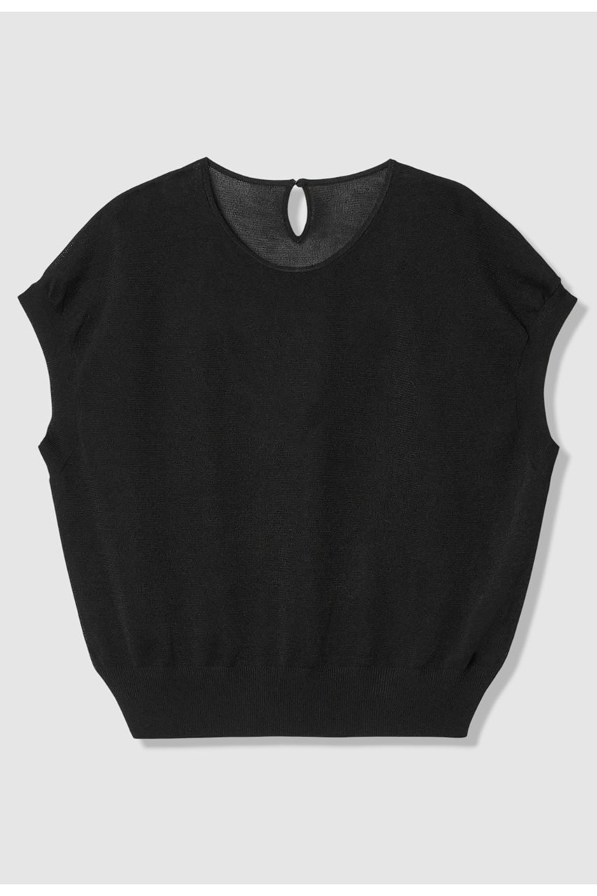 【アナイ/ANAYI】のシアー天竺クルーネック プルオーバー インテリア・キッズ・メンズ・レディースファッション・服の通販 founy(ファニー) 　ファッション　Fashion　レディースファッション　Fashion for Women　トップス・カットソー　Cut & Sew Tops　ニット　Knit Tops & Sweaters　カジュアルプルオーバー・ニットトップス　Pullovers & Knit Tops / Casual Pullovers　イタリア　Italy　カーディガン　Cardigan, Knitwear　シアー　Sheer, See-Through　新作・新入荷　New Arrivals / New In　ブラック|ID: prp329100004875800 ipo3291000000036367481