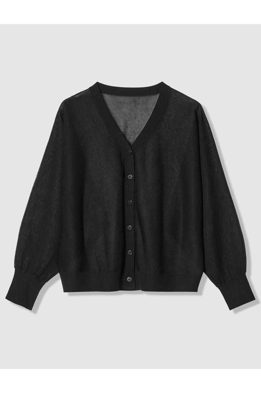 【アナイ/ANAYI】のシアー天竺ドルマンVカーディガン インテリア・キッズ・メンズ・レディースファッション・服の通販 founy(ファウニー) 　ファッション　Fashion　レディースファッション　Fashion for Women　トップス・カットソー　Cut & Sew Tops　ニット　Knit Tops & Sweaters　カーディガン・羽織り　Layered Style Cardigans　イタリア　Italy　カーディガン　Cardigan, Knitwear　シアー　Sheer, See-Through　ノースリーブ　Sleeveless, No-Sleeve　人気　Popular, Best Seller　夏　Summer　ブラック|ID: prp329100004875801 ipo3291000000036367489