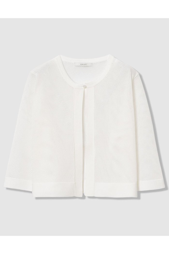 【アナイ/ANAYI】の【セットアップ対応商品】ニッティングメッシュクルー カーディガン インテリア・キッズ・メンズ・レディースファッション・服の通販 founy(ファニー) https://founy.com/ ファッション Fashion レディースファッション Fashion for Women トップス・カットソー Cut & Sew Tops ニット Knit Tops & Sweaters カーディガン・羽織り Layered Style Cardigans おすすめ Recommended / Our Picks カーディガン Cardigan, Knitwear ショート Short, Short Length シンプル Simple, Minimal セットアップ Set-Up, Coordinated Outfit バランス Balance, Style Balance ミックス Mix, Mixed Style メッシュ Mesh, Net Fabric レース Lace, Lace Fabric 夏 Summer 新作・新入荷 New Arrivals / New In |ID: prp329100004875803 ipo3291000000036367495
