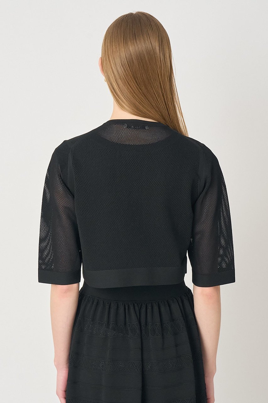 【アナイ/ANAYI】の【セットアップ対応商品】ニッティングメッシュクルー カーディガン 人気、トレンドファッション・服の通販 founy(ファニー) 　ファッション　Fashion　レディースファッション　Fashion for Women　トップス・カットソー　Cut & Sew Tops　ニット　Knit Tops & Sweaters　カーディガン・羽織り　Layered Style Cardigans　おすすめ　Recommended / Our Picks　カーディガン　Cardigan, Knitwear　ショート　Short, Short Length　シンプル　Simple, Minimal　セットアップ　Set-Up, Coordinated Outfit　バランス　Balance, Style Balance　ミックス　Mix, Mixed Style　メッシュ　Mesh, Net Fabric　レース　Lace, Lace Fabric　夏　Summer　新作・新入荷　New Arrivals / New In　other-8|ID: prp329100004875803 ipo3291000000036367508