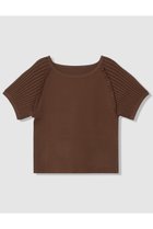 【アナイ/ANAYI】のプチフリルスリーブ プルオーバー 人気、トレンドファッション・服の通販 founy(ファニー) ファッション Fashion レディースファッション Fashion for Women トップス・カットソー Cut & Sew Tops ニット Knit Tops & Sweaters カジュアルプルオーバー・ニットトップス Pullovers & Knit Tops / Casual Pullovers スリーブ Sleeve, Long Sleeve / Short Sleeve プリント Print, Printed Pattern レーシー Lacy, Lace-Like エレガント 上品 Elegant 新作・新入荷 New Arrivals / New In thumbnail ブラウン|ID: prp329100004875805 ipo3291000000036367514