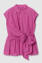 【アナイ/ANAYI】の【セットアップ対応商品】ナイロンコットンタフタカシュクールシャツ ピンク|ID: prp329100004875814 ipo3291000000036367582