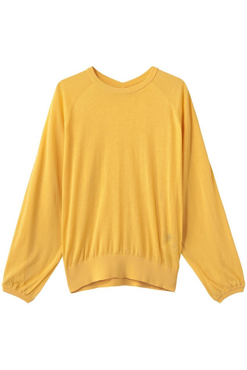 【アルアバイル/allureville】のコットンシルクリネンシアープルオーバー インテリア・キッズ・メンズ・レディースファッション・服の通販 founy(ファニー) 　ファッション　Fashion　レディースファッション　Fashion for Women　トップス・カットソー　Cut & Sew Tops　ニット　Knit Tops & Sweaters　カジュアルプルオーバー・ニットトップス　Pullovers & Knit Tops / Casual Pullovers　シアー　Sheer, See-Through　スリーブ　Sleeve, Long Sleeve / Short Sleeve　トレンド　Trend, Trending Now　新作・新入荷　New Arrivals / New In　イエロー|ID: prp329100004875835 ipo3291000000036367718