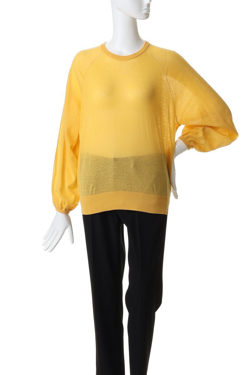 【アルアバイル/allureville】のコットンシルクリネンシアープルオーバー 人気、トレンドファッション・服の通販 founy(ファニー) 　ファッション　Fashion　レディースファッション　Fashion for Women　トップス・カットソー　Cut & Sew Tops　ニット　Knit Tops & Sweaters　カジュアルプルオーバー・ニットトップス　Pullovers & Knit Tops / Casual Pullovers　シアー　Sheer, See-Through　スリーブ　Sleeve, Long Sleeve / Short Sleeve　トレンド　Trend, Trending Now　新作・新入荷　New Arrivals / New In　other-2|ID: prp329100004875835 ipo3291000000036367721