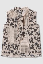 【アナイ/ANAYI】の【セットアップ対応商品】ドットパッチワークプリントボウタイ ブラウス ベージュ|ID: prp329100004875861 ipo3291000000036367871