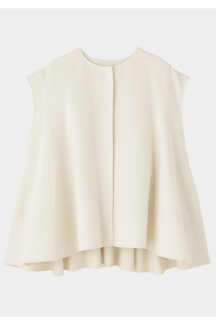 【ル フィル/LE PHIL】のピュアカシミアフレアジレ インテリア・キッズ・メンズ・レディースファッション・服の通販 founy(ファウニー) 　ファッション　Fashion　レディースファッション　Fashion for Women　アウター　Coat / Outerwear Collection　レディースジャケット・軽アウター　Jackets　おすすめ　Recommended / Our Picks　ジャケット　Jacket, Outerwear　タイトスカート　Pencil Skirt, Tight Skirt　ノースリーブ　Sleeveless, No-Sleeve　バランス　Balance, Style Balance　ビッグ　Big, Oversized　フレア　Flare, Flared　ホワイト|ID: prp329100004875866 ipo3291000000036367907