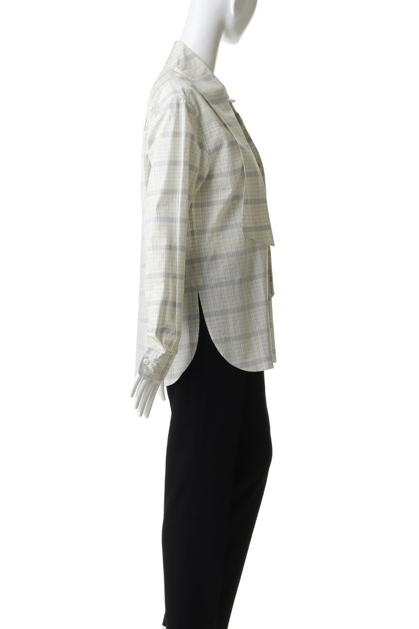 【バウト/BOWTE】のFINX COTTON GRID GRAPH CHECK BOW BLOUSE 人気、トレンドファッション・服の通販 founy(ファニー) 　ファッション　Fashion　レディースファッション　Fashion for Women　トップス・カットソー　Cut & Sew Tops　シャツ・ブラウス・オフィスカジュアル　Elegant Blouses & Button-Ups　なめらか　Smooth, Silky Texture　スリーブ　Sleeve, Long Sleeve / Short Sleeve　チェック　Check, Plaid, Tartan　ロング　Long, Long-Length　エレガント 上品　Elegant　新作・新入荷　New Arrivals / New In　other-3|ID: prp329100004875897 ipo3291000000036368135