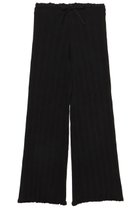 【ミラ ショーン バイ チカ キサダ/mila schon by chika kisada】のリブニットパンツ ブラック|ID: prp329100004875899 ipo3291000000036368143