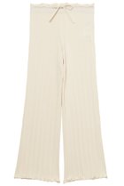 【ミラ ショーン バイ チカ キサダ/mila schon by chika kisada】のリブニットパンツ アイボリー|ID: prp329100004875899 ipo3291000000036897541