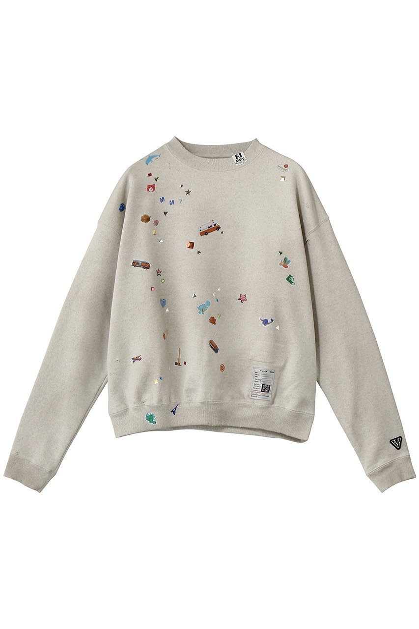 【メゾン ミハラヤスヒロ/Maison MIHARA YASUHIRO】の【Maison MIHARA YASUHIRO】KIDS STICKER プルオーバー インテリア・キッズ・メンズ・レディースファッション・服の通販 founy(ファウニー) 　ファッション　Fashion　レディースファッション　Fashion for Women　トップス・カットソー　Cut & Sew Tops　ニット　Knit Tops & Sweaters　カジュアルプルオーバー・ニットトップス　Pullovers & Knit Tops / Casual Pullovers　グラフィック　Graphic, Graphic Design　ダメージ　Distressed, Destroyed　ボトム　Bottoms, Lower Wear　ホワイト|ID: prp329100004875925 ipo3291000000037240338