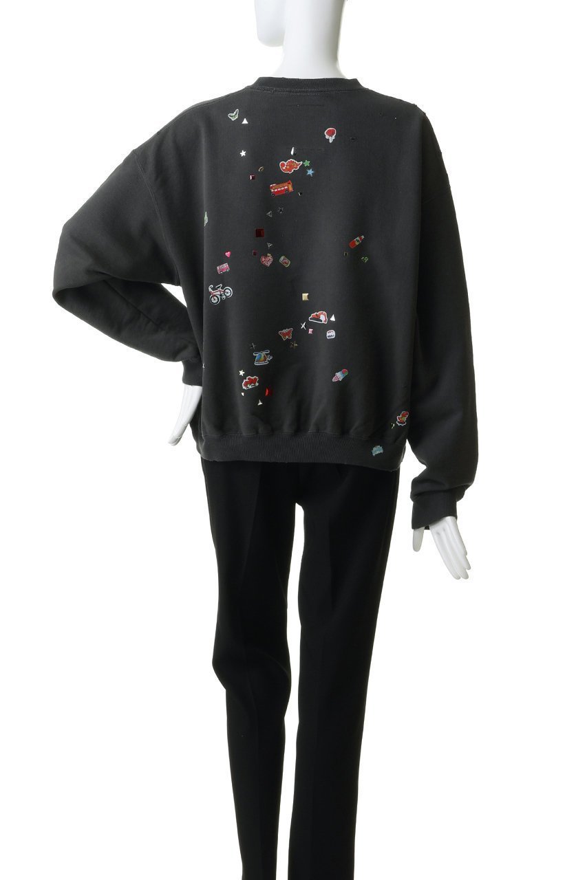 【メゾン ミハラヤスヒロ/Maison MIHARA YASUHIRO】の【Maison MIHARA YASUHIRO】KIDS STICKER プルオーバー 大人の最旬トレンドファッション＆コーディネート founy(ファウニー) 　ファッション　Fashion　レディースファッション　Fashion for Women　トップス・カットソー　Cut & Sew Tops　ニット　Knit Tops & Sweaters　カジュアルプルオーバー・ニットトップス　Pullovers & Knit Tops / Casual Pullovers　グラフィック　Graphic, Graphic Design　ダメージ　Distressed, Destroyed　ボトム　Bottoms, Lower Wear　other-4|ID: prp329100004875925 ipo3291000000037240342