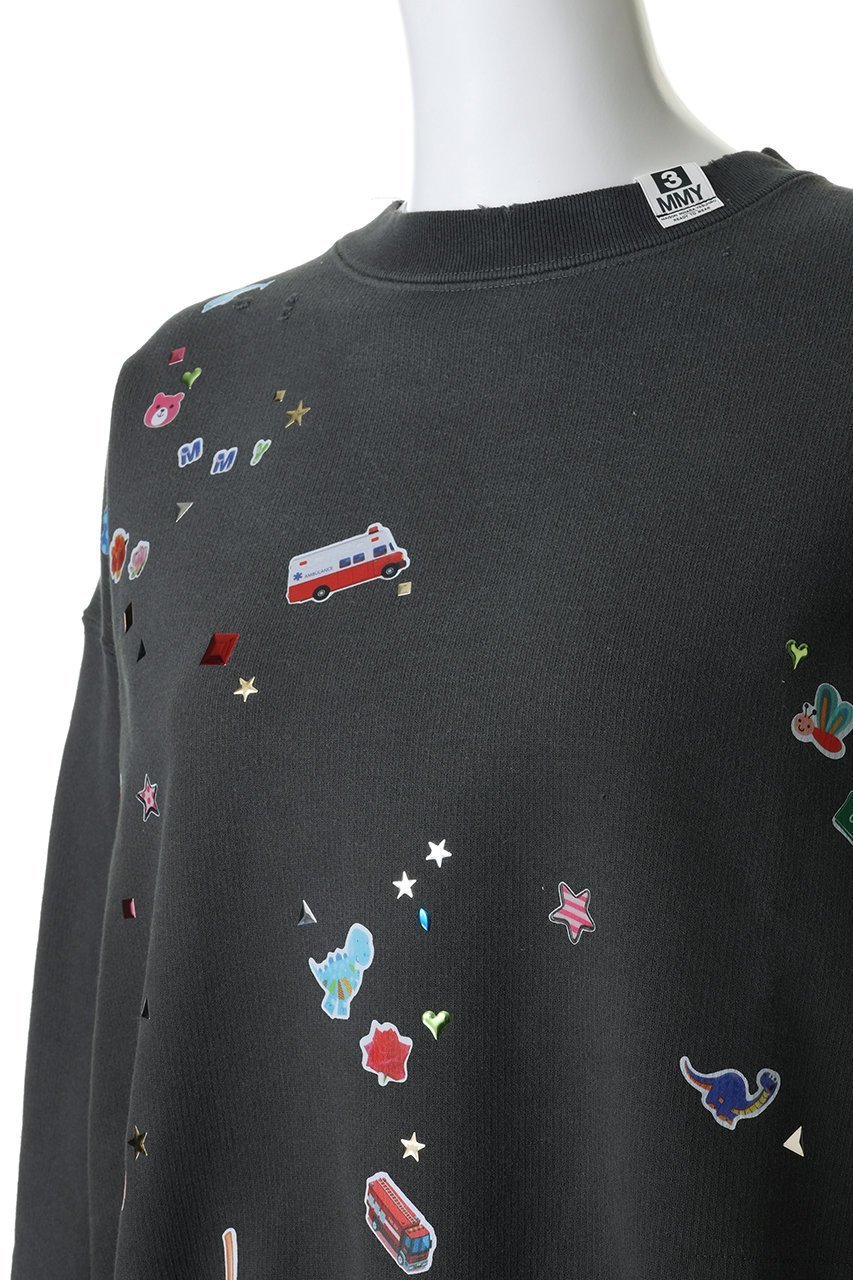 【メゾン ミハラヤスヒロ/Maison MIHARA YASUHIRO】の【Maison MIHARA YASUHIRO】KIDS STICKER プルオーバー 大人の最旬トレンドファッション＆コーディネート founy(ファウニー) 　ファッション　Fashion　レディースファッション　Fashion for Women　トップス・カットソー　Cut & Sew Tops　ニット　Knit Tops & Sweaters　カジュアルプルオーバー・ニットトップス　Pullovers & Knit Tops / Casual Pullovers　グラフィック　Graphic, Graphic Design　ダメージ　Distressed, Destroyed　ボトム　Bottoms, Lower Wear　other-5|ID: prp329100004875925 ipo3291000000037240345