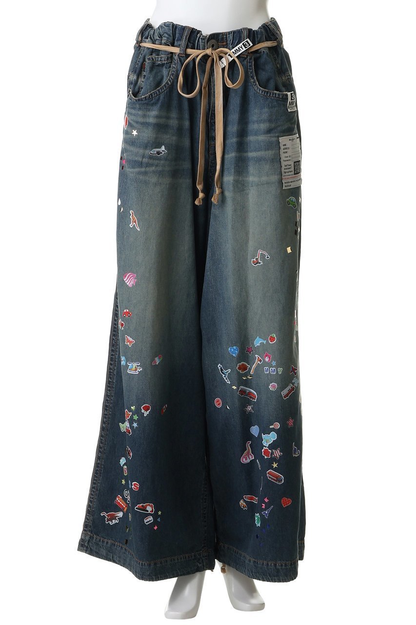 【メゾン ミハラヤスヒロ/Maison MIHARA YASUHIRO】の【Maison MIHARA YASUHIRO】DENIM HUGE ディテールパンツ with KIDS STICKER 大人の最旬トレンドファッション＆コーディネート founy(ファウニー) 　ファッション　Fashion　レディースファッション　Fashion for Women　パンツ　Pants & Trousers　デニムパンツ・ジーンズ・美脚デニム　Denim Jeans & Pants　グラフィック　Graphic, Graphic Design　シンプル　Simple, Minimal　デニム　Denim, Jeans Material　ワイド　Wide, Wide Fit　other-2|ID: prp329100004875927 ipo3291000000036897558