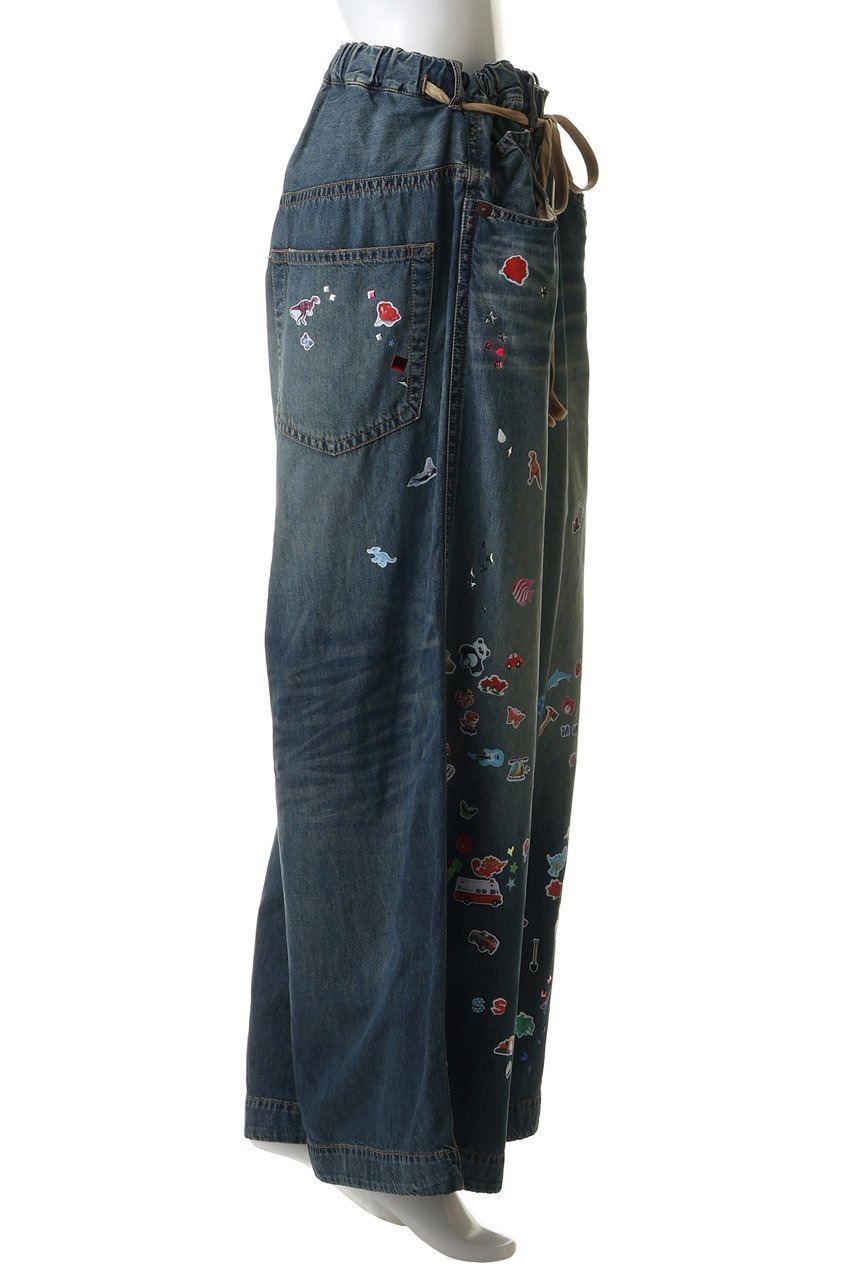 【メゾン ミハラヤスヒロ/Maison MIHARA YASUHIRO】の【Maison MIHARA YASUHIRO】DENIM HUGE ディテールパンツ with KIDS STICKER 大人の最旬トレンドファッション＆コーディネート founy(ファウニー) 　ファッション　Fashion　レディースファッション　Fashion for Women　パンツ　Pants & Trousers　デニムパンツ・ジーンズ・美脚デニム　Denim Jeans & Pants　グラフィック　Graphic, Graphic Design　シンプル　Simple, Minimal　デニム　Denim, Jeans Material　ワイド　Wide, Wide Fit　other-3|ID: prp329100004875927 ipo3291000000036897559