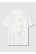 【アルアバイル/allureville】の【LOULOU WILLOUGHBY】ペタルフリルフレアスリーブブラウス オフホワイト|ID: prp329100004875945 ipo3291000000036368466