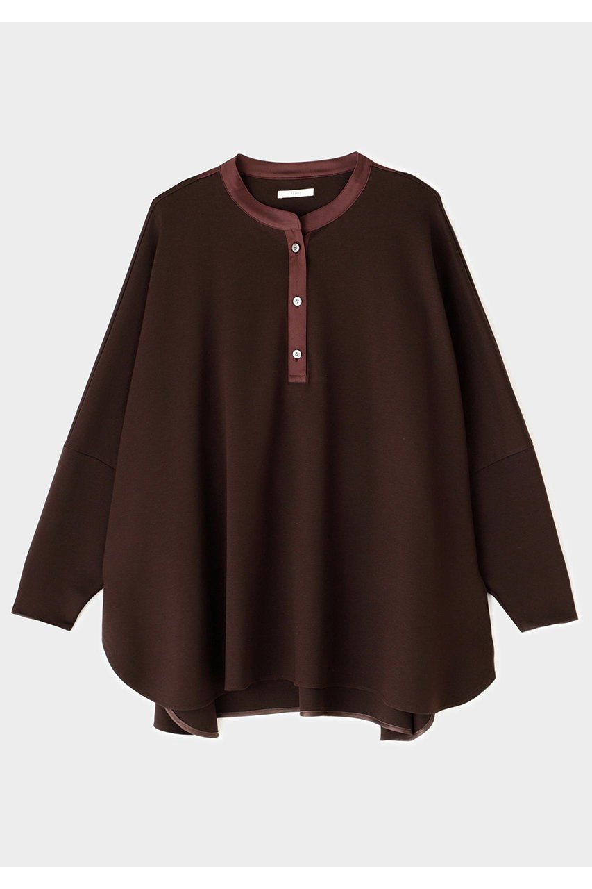 【ル フィル/LE PHIL】のヴィスポンチトップス 人気、トレンドファッション・服の通販 founy(ファニー) 　ファッション　Fashion　レディースファッション　Fashion for Women　トップス・カットソー　Cut & Sew Tops　シャツ・ブラウス・オフィスカジュアル　Elegant Blouses & Button-Ups　ロングTシャツ・Tシャツ　Longline T-Shirts & Tees　カットソー・ベーシックTシャツ　Cut-and-Sewn Tops / Stretch Tees & Basics　エレガント 上品　Elegant　サテン　Satin, Glossy Fabric　スタンダード　Standard, Basic　スリーブ　Sleeve, Long Sleeve / Short Sleeve　ドレープ　Drape, Draping Fabric　パターン　Pattern, Design Print　ビッグ　Big, Oversized　ボトム　Bottoms, Lower Wear　ロング　Long, Long-Length　other-3|ID: prp329100004876004 ipo3291000000036368866