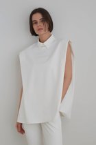 【ル フィル/LE PHIL】の《LE PHIL》ストレッチオックスノースリーブブラウス ホワイト|ID: prp329100004876051 ipo3291000000036369154