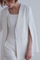 【ル フィル/LE PHIL】の《LE PHIL》2WAY ツイルスリットジャケット ホワイト|ID: prp329100004876082 ipo3291000000036369326