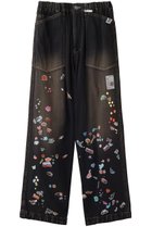 【メゾン ミハラヤスヒロ/Maison MIHARA YASUHIRO / MEN】の【MEN】【Maison MIHARA YASUHIRO】BAKER ジーンズ with STICKER ブラック|ID: prp329100004876107 ipo3291000000036369441