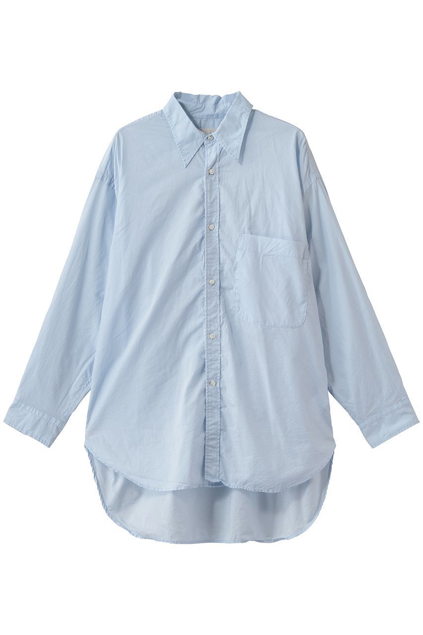 【ミディウミ/MidiUmi】のoversized shirt シャツ インテリア・キッズ・メンズ・レディースファッション・服の通販 founy(ファニー) 　ファッション　Fashion　レディースファッション　Fashion for Women　トップス・カットソー　Cut & Sew Tops　シャツ・ブラウス・オフィスカジュアル　Elegant Blouses & Button-Ups　スリーブ　Sleeve, Long Sleeve / Short Sleeve　ベーシック　Basic, Essential　リラックス　Relax, Relaxed Fit　レギュラー　Regular, Standard Fit　ロング　Long, Long-Length　定番　Standard, Basic Item　新作・新入荷　New Arrivals / New In　羽織　Haori, Light Jacket　l.blue|ID: prp329100004876146 ipo3291000000036369665
