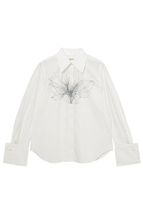 【ミラ ショーン バイ チカ キサダ/mila schon by chika kisada】のフラワープリントWカフスシャツ 人気、トレンドファッション・服の通販 founy(ファニー) ファッション Fashion レディースファッション Fashion for Women トップス・カットソー Cut & Sew Tops シャツ・ブラウス・オフィスカジュアル Elegant Blouses & Button-Ups 花柄・フラワープリント・モチーフ Floral Prints & Motifs / Flower Pattern Tops カフス Cuff Design スリーブ Sleeve, Long Sleeve / Short Sleeve フェミニン Feminine, Girly フラワー Flower, Floral プリント Print, Printed Pattern ロング Long, Long-Length 定番 Standard, Basic Item 新作・新入荷 New Arrivals / New In |ID:prp329100004876149