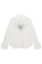 【ミラ ショーン バイ チカ キサダ/mila schon by chika kisada】のフラワープリントWカフスシャツ 人気、トレンドファッション・服の通販 founy(ファニー) ファッション Fashion レディースファッション Fashion for Women トップス・カットソー Cut & Sew Tops シャツ・ブラウス・オフィスカジュアル Elegant Blouses & Button-Ups 花柄・フラワープリント・モチーフ Floral Prints & Motifs / Flower Pattern Tops カフス Cuff Design スリーブ Sleeve, Long Sleeve / Short Sleeve フェミニン Feminine, Girly フラワー Flower, Floral プリント Print, Printed Pattern ロング Long, Long-Length 定番 Standard, Basic Item 新作・新入荷 New Arrivals / New In thumbnail ホワイト|ID: prp329100004876149 ipo3291000000036369686