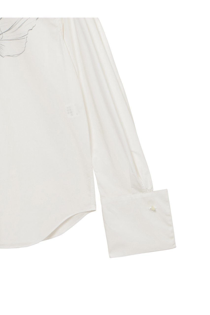 【ミラ ショーン バイ チカ キサダ/mila schon by chika kisada】のフラワープリントWカフスシャツ 人気、トレンドファッション・服の通販 founy(ファニー) 　ファッション　Fashion　レディースファッション　Fashion for Women　トップス・カットソー　Cut & Sew Tops　シャツ・ブラウス・オフィスカジュアル　Elegant Blouses & Button-Ups　花柄・フラワープリント・モチーフ　Floral Prints & Motifs / Flower Pattern Tops　カフス　Cuff Design　スリーブ　Sleeve, Long Sleeve / Short Sleeve　フェミニン　Feminine, Girly　フラワー　Flower, Floral　プリント　Print, Printed Pattern　ロング　Long, Long-Length　定番　Standard, Basic Item　新作・新入荷　New Arrivals / New In　other-6|ID: prp329100004876149 ipo3291000000036369695