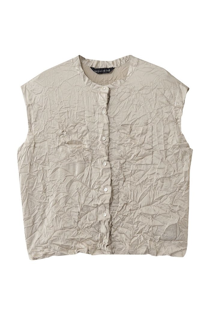 【ミズイロ インド/mizuiro ind】のwasher N/S shirt シャツ インテリア・キッズ・メンズ・レディースファッション・服の通販 founy(ファニー) https://founy.com/ ファッション Fashion レディースファッション Fashion for Women トップス・カットソー Cut & Sew Tops キャミソール&ノースリーブ Camisoles & Sleeveless Tops シャツ・ブラウス・オフィスカジュアル Elegant Blouses & Button-Ups シンプル Simple, Minimal センター Center, Center Line ノースリーブ Sleeveless, No-Sleeve フレア Flare, Flared ワッシャー Washer, Crinkled Finish 新作・新入荷 New Arrivals / New In 春 Spring |ID: prp329100004876176 ipo3291000000036369856