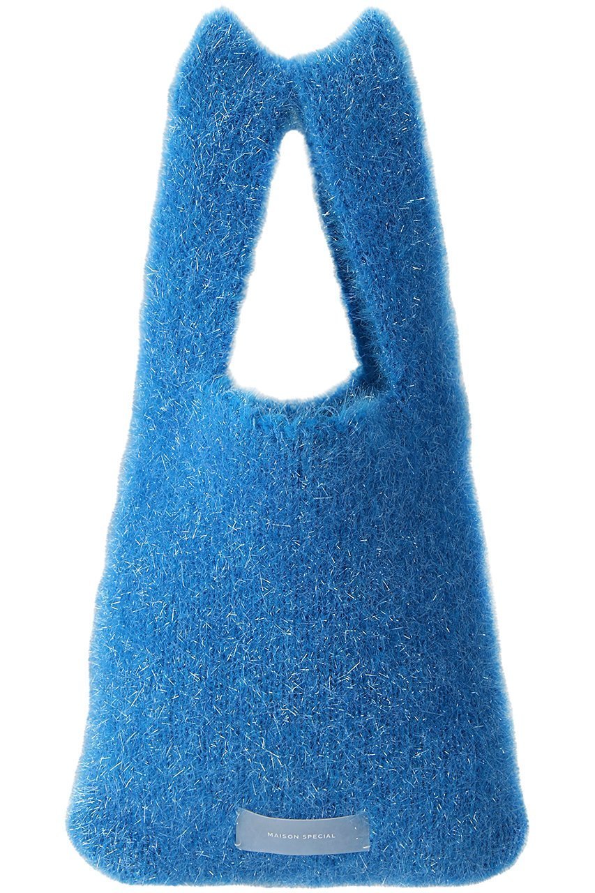 【メゾンスペシャル/MAISON SPECIAL】のラメニットミニバッグ インテリア・キッズ・メンズ・レディースファッション・服の通販 founy(ファウニー) 　ファッション　Fashion　レディースファッション　Fashion for Women　トップス・カットソー　Cut & Sew Tops　ニット　Knit Tops & Sweaters　バッグ　Bags　シンプル　Simple, Minimal　ストレッチ　Stretch, Stretchy Fabric　ミックス　Mix, Mixed Style　BLU(ブルー)|ID: prp329100004876189 ipo3291000000036369961
