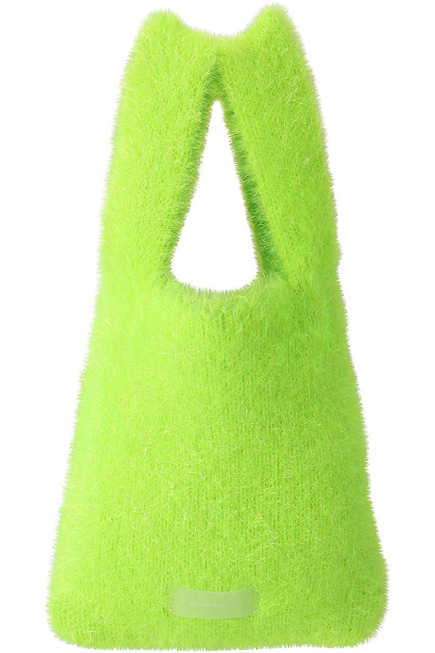 【メゾンスペシャル/MAISON SPECIAL】のラメニットミニバッグ インテリア・キッズ・メンズ・レディースファッション・服の通販 founy(ファウニー) 　ファッション　Fashion　レディースファッション　Fashion for Women　トップス・カットソー　Cut & Sew Tops　ニット　Knit Tops & Sweaters　バッグ　Bags　シンプル　Simple, Minimal　ストレッチ　Stretch, Stretchy Fabric　ミックス　Mix, Mixed Style　LIME(ライム)|ID: prp329100004876189 ipo3291000000036369963