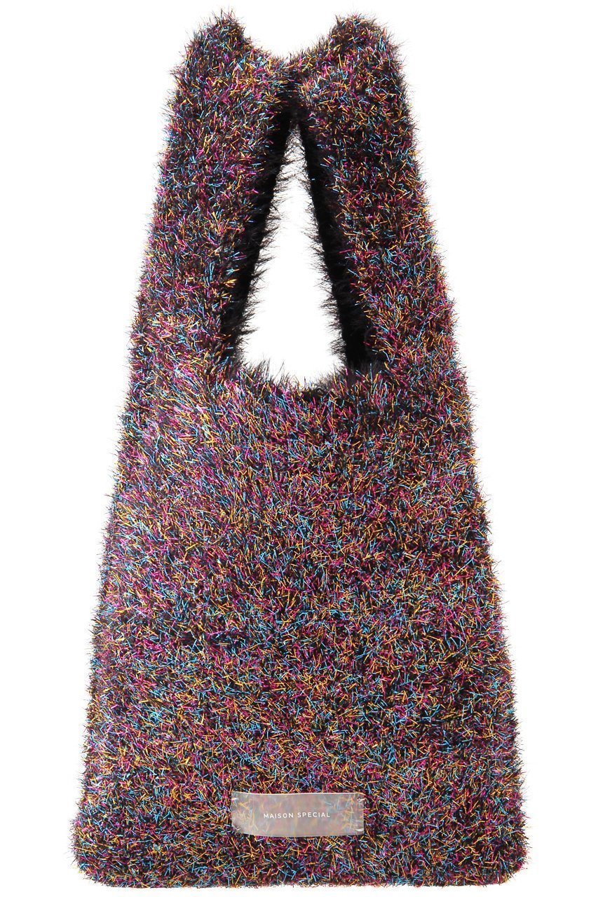 【メゾンスペシャル/MAISON SPECIAL】のラメニットミニバッグ インテリア・キッズ・メンズ・レディースファッション・服の通販 founy(ファウニー) 　ファッション　Fashion　レディースファッション　Fashion for Women　トップス・カットソー　Cut & Sew Tops　ニット　Knit Tops & Sweaters　バッグ　Bags　シンプル　Simple, Minimal　ストレッチ　Stretch, Stretchy Fabric　ミックス　Mix, Mixed Style　MLT1(マルチカラー1)|ID: prp329100004876189 ipo3291000000036369967