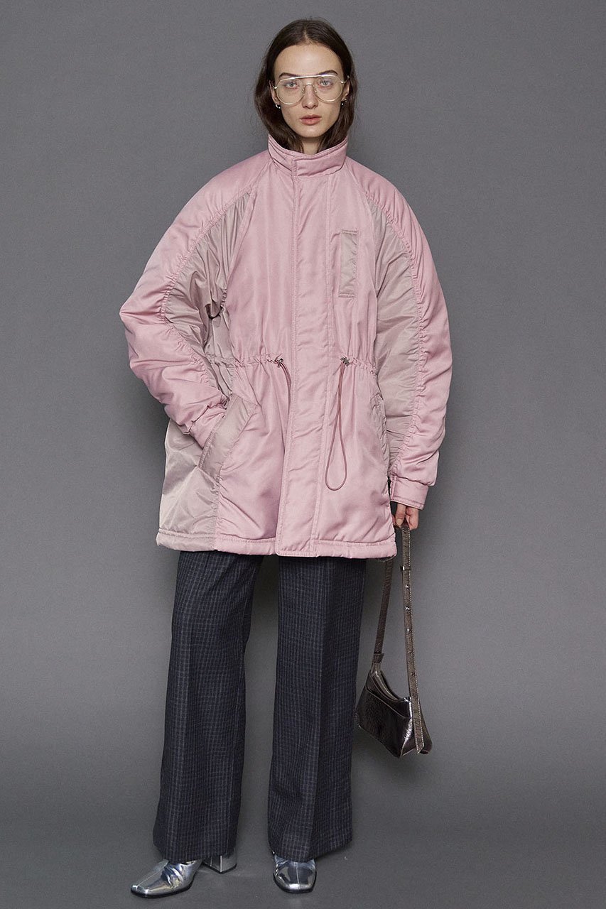 【メゾンスペシャル/MAISON SPECIAL】のOxford Fabric Work Padded Coat/オックスワークパテッドコート 大人の最旬トレンドファッション＆コーディネート founy(ファウニー) 　ファッション　Fashion　レディースファッション　Fashion for Women　アウター　Coat / Outerwear Collection　コート・ロングコート・ピーコート　Long Coats, Peacoats & More　おすすめ　Recommended / Our Picks　オックス　Oxford Fabric　チェック　Check, Plaid, Tartan　ドローストリング　Drawstring, Pull Cord　バランス　Balance, Style Balance　ミドル　Middle Length, Mid Height　ロング　Long, Long-Length　ワーク　Workwear, Utility Style　冬　Winter / This Winter　防寒　Cold Protection, Winter-Ready　other-7|ID: prp329100004876195 ipo3291000000036370041