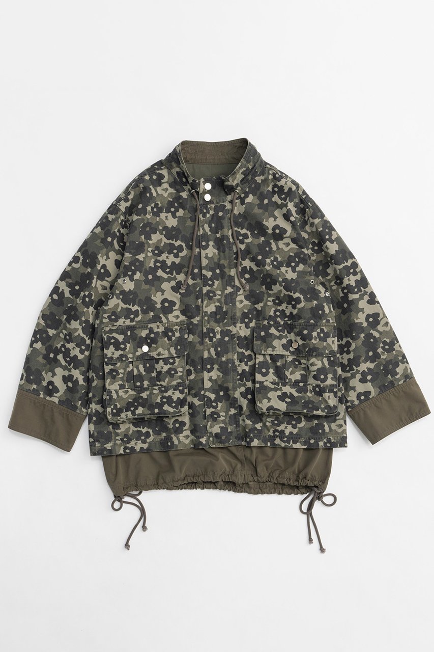 【メゾンスペシャル/MAISON SPECIAL】のMulti Fabric Utility Coat/マルチファブリックユーティリティーコート インテリア・キッズ・メンズ・レディースファッション・服の通販 founy(ファウニー) 　ファッション　Fashion　レディースファッション　Fashion for Women　アウター　Coat / Outerwear Collection　コート・ロングコート・ピーコート　Long Coats, Peacoats & More　カフス　Cuff Design　ショート　Short, Short Length　ジャケット　Jacket, Outerwear　ダメージ　Distressed, Destroyed　デニム　Denim, Jeans Material　トレンド　Trend, Trending Now　ピーチ　Peach, Soft Touch　フラワー　Flower, Floral　プリント　Print, Printed Pattern　羽織　Haori, Light Jacket　ミックス　Mix, Mixed Style　ミリタリー　Military, Army Style　モチーフ　Motif, Design Theme　おすすめ　Recommended / Our Picks　KHK(カーキ)|ID: prp329100004876196 ipo3291000000036370045