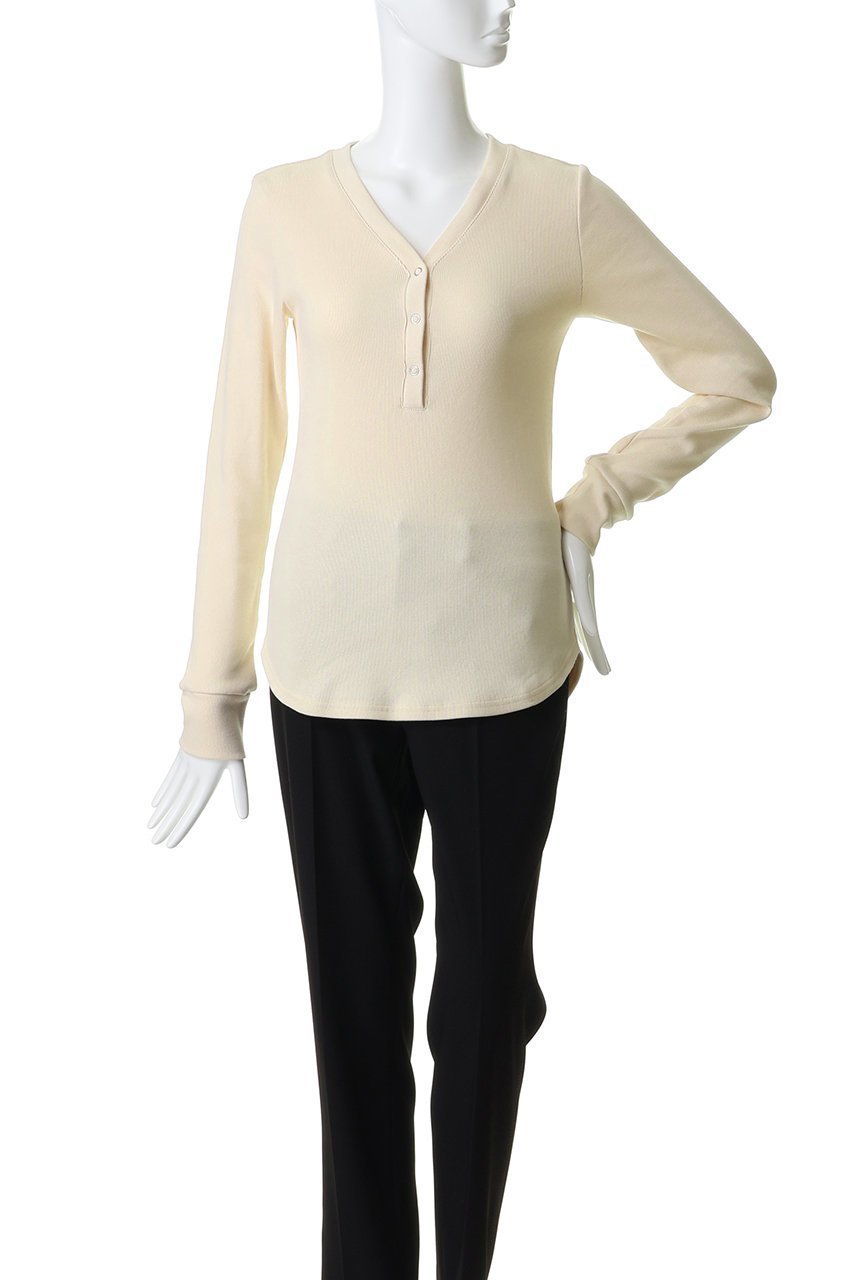 【ミディウミソリッド/MIDIUMISOLID】のrib henley neck P/O プルオーバー 人気、トレンドファッション・服の通販 founy(ファニー) 　ファッション　Fashion　レディースファッション　Fashion for Women　トップス・カットソー　Cut & Sew Tops　シャツ・ブラウス・オフィスカジュアル　Elegant Blouses & Button-Ups　カジュアルプルオーバー・ニットトップス　Pullovers & Knit Tops / Casual Pullovers　おすすめ　Recommended / Our Picks　インナー　Innerwear　ショート　Short, Short Length　シンプル　Simple, Minimal　スリーブ　Sleeve, Long Sleeve / Short Sleeve　ベーシック　Basic, Essential　新作・新入荷　New Arrivals / New In　other-2|ID: prp329100004876205 ipo3291000000036370131
