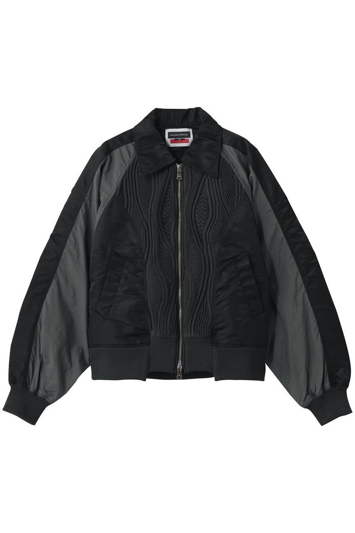 【メゾンスペシャル/MAISON SPECIAL】の【UNISEX】ニットドッキング襟付きブルゾン インテリア・キッズ・メンズ・レディースファッション・服の通販 founy(ファニー) https://founy.com/ ファッション Fashion レディースファッション Fashion for Women アウター Coat / Outerwear Collection レディースジャケット・軽アウター Jackets ブルゾンジャケット・スポーティアウター Blouson Jackets ユニセックス Unisex, Genderless アクリル Acrylic Material シンプル Simple, Minimal ジャケット Jacket, Outerwear ドッキング Docking, Mixed Material ブルゾン Blouson, Bomber Jacket 新作・新入荷 New Arrivals / New In |ID: prp329100004876208 ipo3291000000036370153