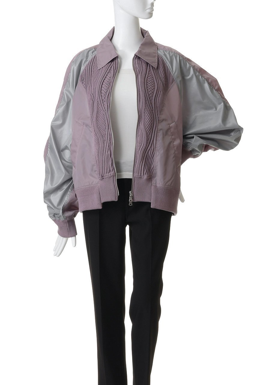 【メゾンスペシャル/MAISON SPECIAL】の【UNISEX】ニットドッキング襟付きブルゾン 大人の最旬トレンドファッション＆コーディネート founy(ファウニー) 　ファッション　Fashion　レディースファッション　Fashion for Women　アウター　Coat / Outerwear Collection　レディースジャケット・軽アウター　Jackets　ブルゾンジャケット・スポーティアウター　Blouson Jackets　ユニセックス　Unisex, Genderless　アクリル　Acrylic Material　シンプル　Simple, Minimal　ジャケット　Jacket, Outerwear　ドッキング　Docking, Mixed Material　ブルゾン　Blouson, Bomber Jacket　other-7|ID: prp329100004876208 ipo3291000000037213229