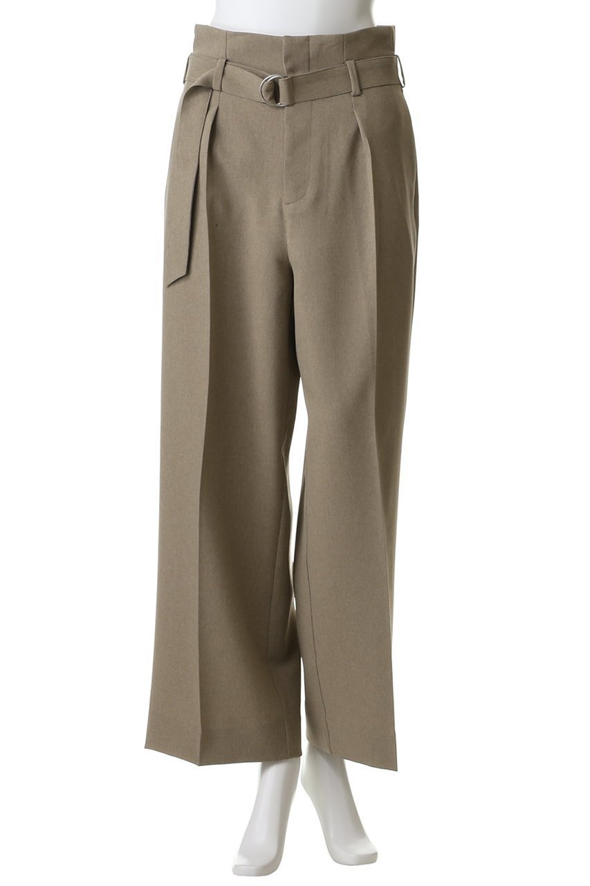 【ミディウミソリッド/MIDIUMISOLID】のbelted slacks スラックス 人気、トレンドファッション・服の通販 founy(ファニー) 　ファッション　Fashion　レディースファッション　Fashion for Women　パンツ　Pants & Trousers　スラックス　Slacks, Dress Pants　センター　Center, Center Line　ワイド　Wide, Wide Fit　夏　Summer　新作・新入荷　New Arrivals / New In　春　Spring　S/S・春夏　SS, Spring/Summer, Warm Season　other-2|ID: prp329100004876209 ipo3291000000036370165