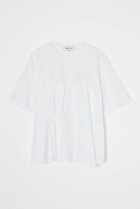 【エンフォルド/ENFOLD】の【3/20 12:00販売開始】FRILL EMBLEM T-SHIRT ホワイト|ID: prp329100004876217 ipo3291000000036370204