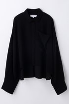 【エンフォルド/ENFOLD】のJUST-LENGTH SHIRT ブラック|ID: prp329100004876224 ipo3291000000036370251