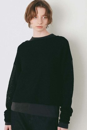 【ハー/HER.】 【3/19 12:00販売開始】ニットメッシュプルオーバー人気、トレンドファッション・服の通販 founy(ファニー) ファッション Fashion レディースファッション Fashion for Women トップス・カットソー Cut & Sew Tops ニット Knit Tops & Sweaters カジュアルプルオーバー・ニットトップス Pullovers & Knit Tops / Casual Pullovers インナー Innerwear ボトム Bottoms, Lower Wear ボーダー Border, Stripe メッシュ Mesh, Net Fabric 新作・新入荷 New Arrivals / New In |ID:prp329100004876228