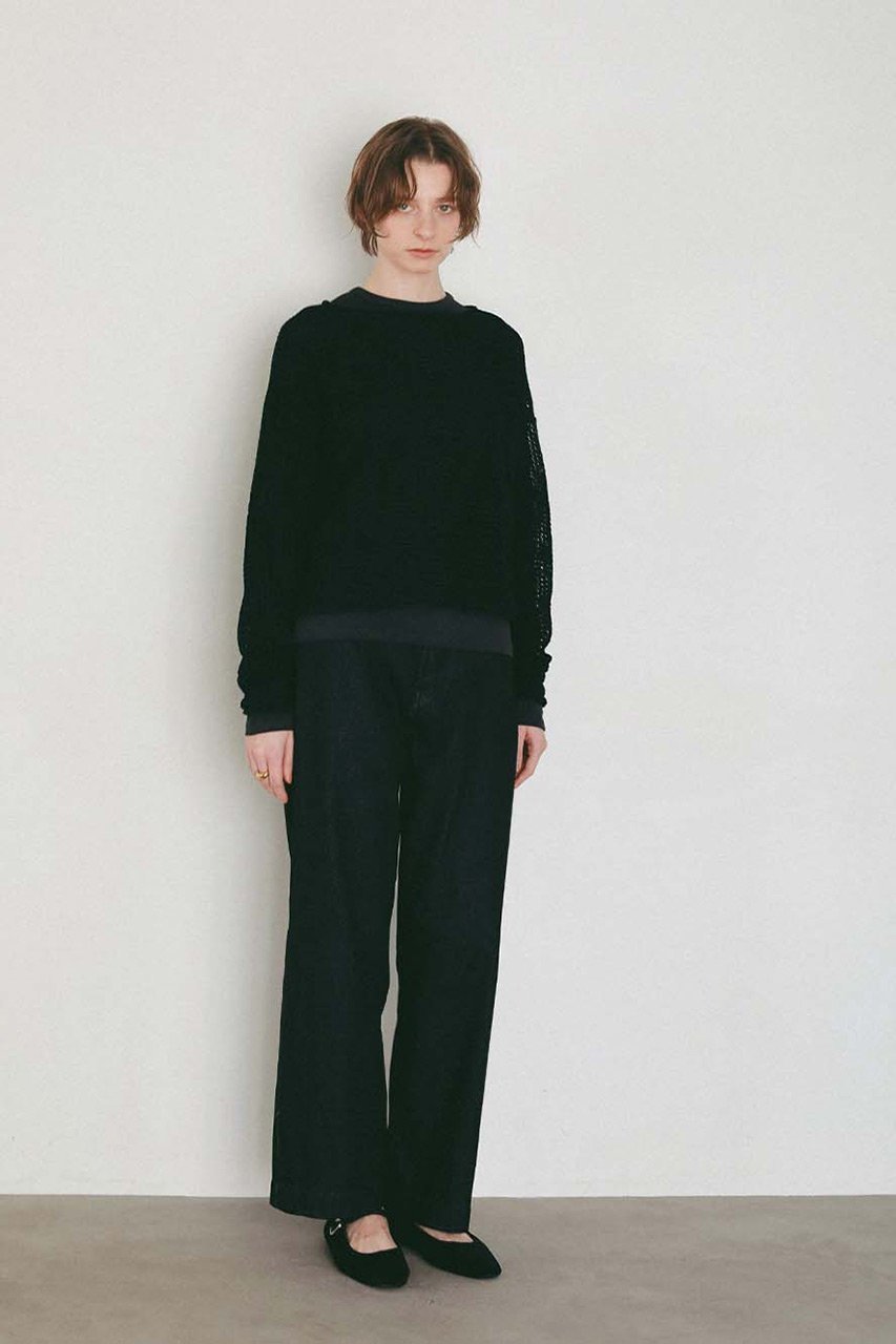 【ハー/HER.】のニットメッシュプルオーバー 大人の最旬トレンドファッション＆コーディネート founy(ファウニー) 　ファッション　Fashion　レディースファッション　Fashion for Women　トップス・カットソー　Cut & Sew Tops　ニット　Knit Tops & Sweaters　カジュアルプルオーバー・ニットトップス　Pullovers & Knit Tops / Casual Pullovers　インナー　Innerwear　ボトム　Bottoms, Lower Wear　ボーダー　Border, Stripe　メッシュ　Mesh, Net Fabric　other-4|ID: prp329100004876228 ipo3291000000037213733