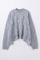 【エンフォルド/ENFOLD】のMONSTER KNIT PULLOVER トップグレー|ID: prp329100004876231 ipo3291000000036897765