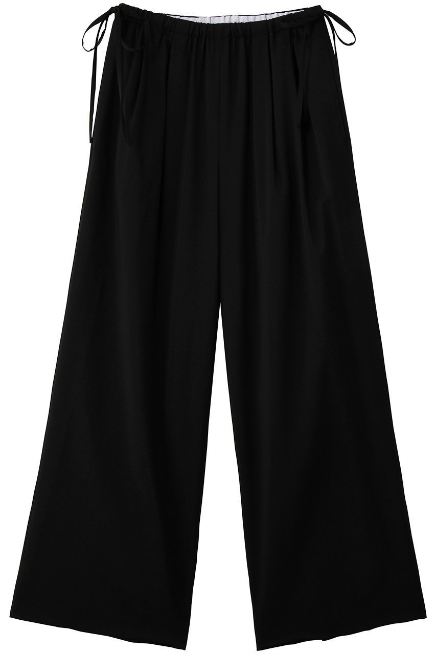 【エンフォルド/ENFOLD】のDRAWSTRING WIDE-PANTS インテリア・キッズ・メンズ・レディースファッション・服の通販 founy(ファウニー) 　ファッション　Fashion　レディースファッション　Fashion for Women　パンツ　Pants & Trousers　サマー　Summer, Summer Style　巾着　Drawstring Bag, Kinchaku　ブラック|ID: prp329100004876237 ipo3291000000036875180