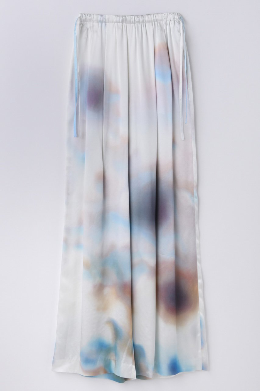 【エンフォルド/ENFOLD】のDRAWSTRING WIDE-PANTS インテリア・キッズ・メンズ・レディースファッション・服の通販 founy(ファウニー) 　ファッション　Fashion　レディースファッション　Fashion for Women　パンツ　Pants & Trousers　プリント　Print, Printed Pattern　巾着　Drawstring Bag, Kinchaku　オフホワイト|ID: prp329100004876238 ipo3291000000036370335